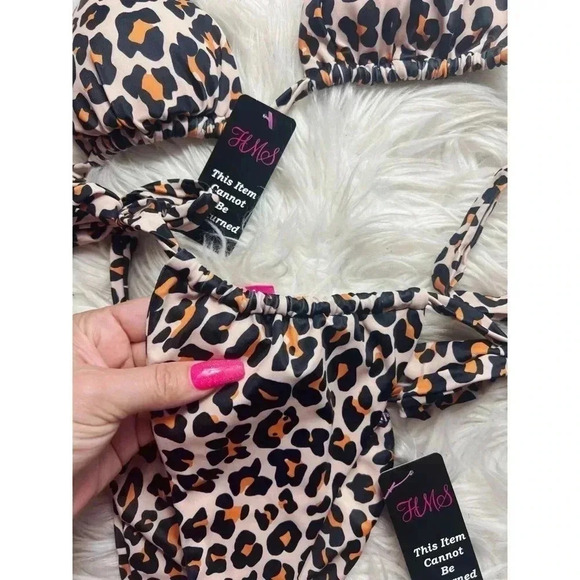NWT Hot Miami Styles Leopard Bikini - Picture 3 of 6